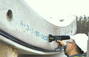 隧道管片追溯標(biāo)識(shí)設(shè)備—德國(guó)EBS260智能手持噴碼機(jī)